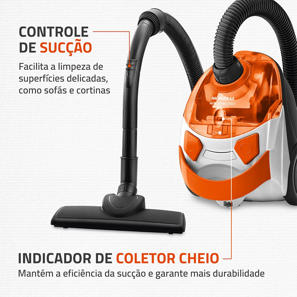 Aspirador De Pó Ap-15 Mondial Filtro Hepa Turbo 2000 1500w Aspirador De Pó Ap-15 Mondial Filtro Hepa Turbo 2000 1500w